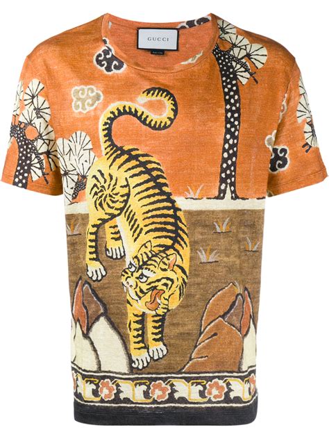 orange tiger gucci shirt|gucci year of the tiger.